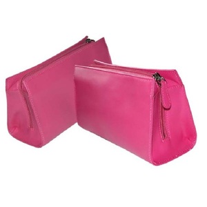 Bolsa de maquillaje de Color personalizado, bolso de cosméticos de cuero PU bonito, bolso de maquillaje de moda de último estilo - Product Image 1