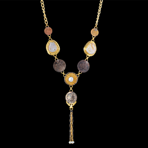 คุณภาพสูงทำด้วยมือทองเหลืองโบราณเหรียญตอกสร้อยคอนำฟรีของขวัญเครื่องประดับชิลลิงสำหรับผู้หญิงและเด็กผู้หญิง - Product Image 1