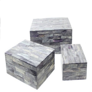 Caja de incrustaciones de hueso de madera maciza de lujo antiguo, muebles tradicionales elegantes para el hogar, Bar, comedor, entrada, cocina, sala de estar, uso en Hotel - Product Image 3