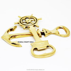 Ouvre-bouteille en laiton en forme d'ancre, ouvre-bouteille en métal doré personnalisé pour bar, cadeaux, décoration nautique, cadeaux de mariage et utilisation promotionnelle - Product Image 6