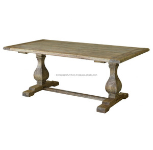 Muebles de mesa de comedor-Natural antiguo Mindi muebles de madera de estilo francés (sólo para Wholeslaser) - Product Image 2