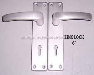 Tirador de herrajes para muebles modernos OMG con cerradura, manija de puerta de aluminio, barra de vidrio, latón, acero, hierro, manija de ventana, diseño de palanca - Product Image 3