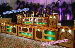 Rehdi décrochage alimentaire décoration de mariage comptoir de nourriture de mariage décoration scène de mariage chariot de nourriture - Product Image 5