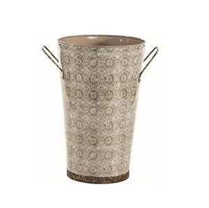 Metal <b>Planters</b> / Bucket Metal <b>Planters</b> Pot Grey Color for Indoor Plants / Out Door Plants Ideal <b>Gift</b> for Weddings Special Even - Product Image 1
