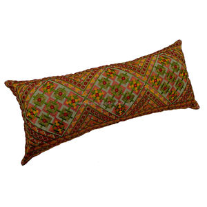 2022 nouveautés en gros 14x32 pouces soie coton taies d'oreiller et taies de coussin brodé impression Design maison salon décor - Product Image 2