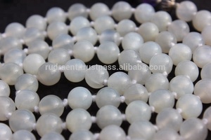 มูนสโตน108ประคำสร้อยคอจักระสีรุ้งมาลาแฮนด์เมดศิลปินอินเดียลูกปัดสร้อยคอ - Product Image 3