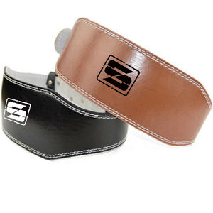 เข็มขัดยกน้ำหนักหนังวัวขนาด6นิ้วเข็มขัดพยุงหลังแบบง่ามคู่สำหรับฟิตเนสยิมออกกำลังกายเพาะกาย - Product Image 5