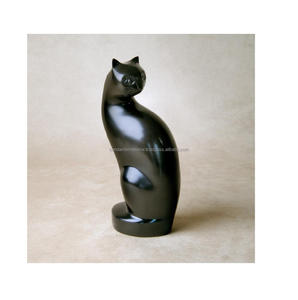 Urnes pour animaux de compagnie en laiton de haute qualité avec revêtement en poudre noire urnes funéraires en métal fini pour cendres humaines - Product Image 6