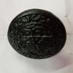 buy wholesale Cast Iron Pull Knob Black Finish round Decorative <b>Ceramic</b> Furniture Hardware for Kitchen Cabinets and Drawers - Product Image 2