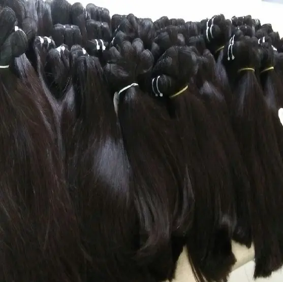 Atacado virgem cabelo Vietnamita, sudeste asiático trama do cabelo humano não processado, cabelo asiático virgem crua