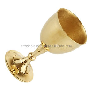 <b>Goblet</b> Small <b>Goblet</b> Metal Brass Drinkware Wedding Wine <b>Goblet</b> <b>Glass</b> - Product Image 2