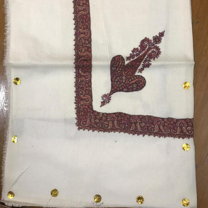Turma Mussar Hand Embroidered Cashmere <b>Scarf</b> Square Style for Winter for Oman & Qatar's Muslim Department - Product Image 1