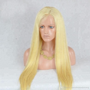 #613 largo y sedoso recto sintético sin costuras pelucas delanteras de encaje para las mujeres - Product Image 1