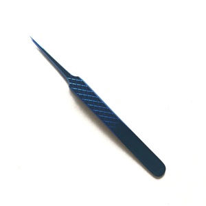 Pince à épiler en titane violet, Type A, poignée en diamant, Extension de cils, haute qualité, Extensions de cils classiques - Product Image 6