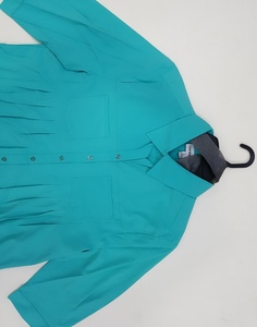 Camisa de oficina de verano para mujer con diseño de plagas sueltas Color sólido Ropa cómoda Stock - Product Image 2
