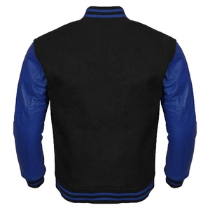 Nouveau design Varsity Letterman Baseball Bomber School College Jacket avec veste de corps en laine Bon marché Prix le plus bas - Product Image 6