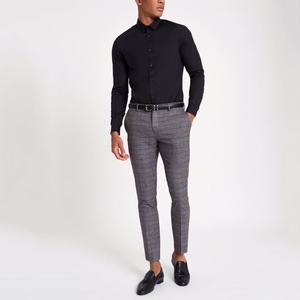 Camisas formales de manga larga para hombre, estilo elegante, servicio OEM personalizado, fáciles de cuidar, para oficina. - Product Image 3