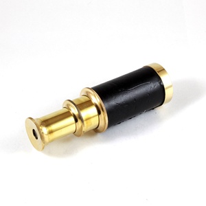 Agarre de cuero de catalejo de latón antiguo, decoración náutica pirata clásica, caja de madera Monocular de Metal grabada, regalo novedoso, aleación de vidrio - Product Image 5