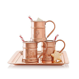 Stolid Vodka Copper <b>Mug</b> Handcrafted and Polished Hammered Finished Elegant Look Best for Tableware and Dine-ware <b>Christmas</b> - Product Image 4