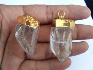 คริสตัลใสควอตซ์สีทองด้วยไฟฟ้าแกะสลักสไตล์มาสคอตพลอยแกะสลักคุณภาพสูงจี้อาเกตจำนวนมาก - Product Image 2