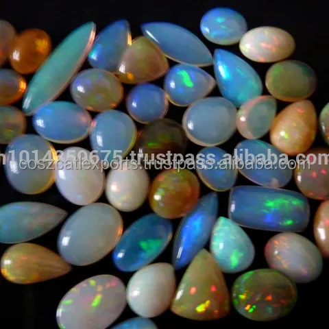 Natural Ethiopian Opal With High Class Optical Effects Pear Shaped Gemstones