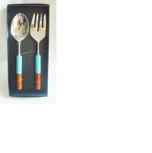 <b>Wooden</b> <b>Salad</b> <b>Server</b> Set for Serving in Home Hotel Restaurant Bar Wedding Parties - Product Image 1