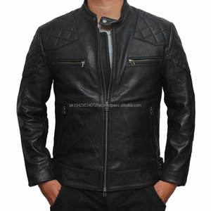 Chaqueta de Cuero de Primera Calidad de Último Diseño, Chaqueta de Cuero Elegante para Hombre, Chaqueta de Invierno con Cremallera Lavada - Product Image 6