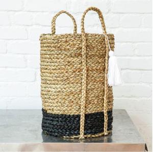 2019 Panier de rangement en jonc de mer fait à la main du Vietnam Article chaud rond Pliant Motif Tissé Caractéristiques durables - Product Image 3