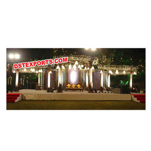 Mandap de cristal para boda, telón de fondo de cristal indio para bodas - Product Image 1