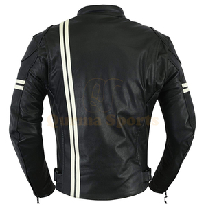 เสื้อแจ็กเก็ตการแข่งรถมอเตอร์ไซด์หนังกันลมสำหรับผู้ชาย - Product Image 4