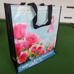 Bolsa de Compras Tejida de PP 35x35x21 cm Asa de Cinta de PP Construcción Tubular Color Personalizado Hecho en Vietnam Alta Calidad - Product Image 3