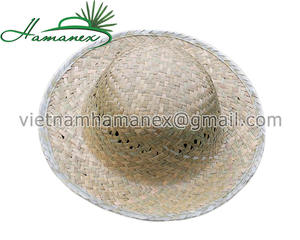 Sombrero de paja elegante para el sol de algas marinas naturales de estilo simple - Product Image 3