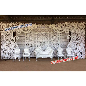 Fondo de escenario de boda india, elegante, decoración de escenario de boda, paneles de fondo de boda india - Product Image 1