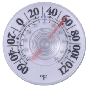 Elegante termómetro de pared de plástico para el hogar escala de temperatura fácil de leer para decoración del hogar - Product Image 1