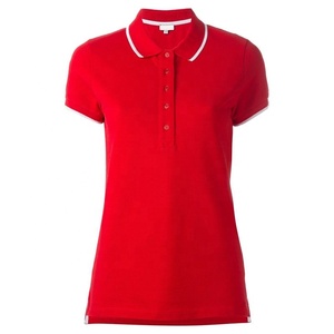 OEM venta al por mayor 100% algodón de punto casual de manga corta de las mujeres para camisas de golf liso logotipo personalizado para la camisa - Product Image 5