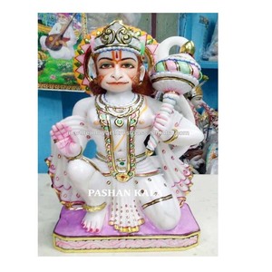 Beautiful Marble Handmade Idol Hanuman Murti - Product Image 1