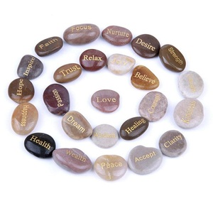Piedras inspiradoras grabadas, 25 palabras diferentes - Product Image 2
