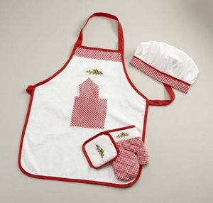 100% coton cuisine Chef tablier veste supérieure couverture de sécurité de feu huile ensemble étanche à l'eau pour laver la cuisine - Product Image 3