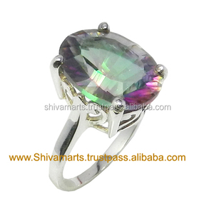 Anillo de cuarzo místico para mujer, joyería de plata de ley 925, anillos de plata hechos a mano, proveedores de joyería para mujer - Product Image 3