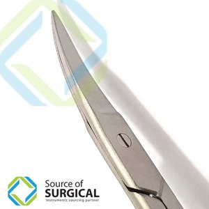 Ciseaux à ongles courbés pour droitiers, en acier inoxydable avec manche en céramique, pointe durable et tranchante, outil de coupe des cuticules - Product Image 4