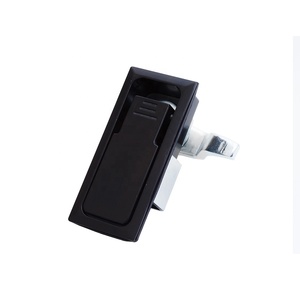 Cerradura de Compresión con Manija Giratoria y Elevadora Ajustable, Estilo Empotrado, Resistente al Agua, con Recubrimiento Negro de Aleación de Zinc LM-731-1 - Product Image 2