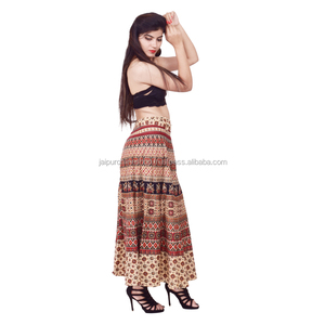 ผ้าฝ้ายที่สวยงามพิมพ์ห่อกระโปรงขายส่ง - Product Image 2