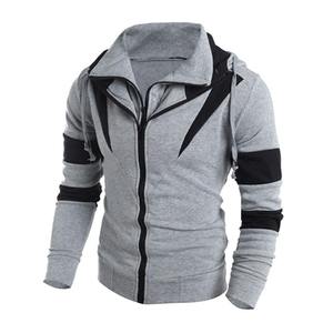 Sudadera con Capucha para Hombre, Corte Ajustado, Talla Grande, Forro Polar de Invierno, Cierre de Cremallera, Transpirable, Ecológica, de Secado Rápido - Product Image 2