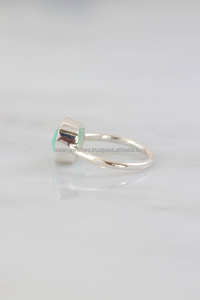 Aqua Chalcedony,แหวนอัญมณี,เงินแท้925,แฮนด์เมด,เครื่องประดับเงิน - Product Image 3