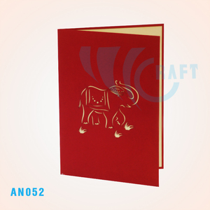 Top Trending Animal Kangaroo 3D Pop up Tarjeta de felicitación Hecho a mano Vietnam Artesanía Papel DE ARTE Mejor opción Producto Regalos y manualidades - Product Image 3