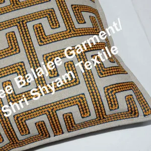 Indian Antique Vintage Suzani Sofa Designer Cushion Cover Throw Pillow Case Hand Embroidered Sofa Home Decor Cushion Kantha