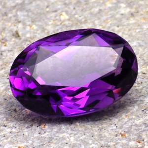 Piedra de Brasil de forma ovalada facetada de amatista Piedra preciosa de todos los tamaños - Product Image 3