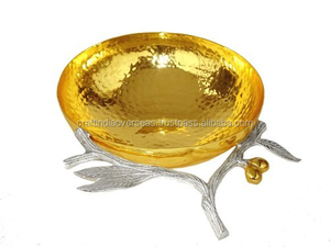 Cuenco para servir con acento moderno más Popular, Frutero de aluminio redondo de nuevo diseño, Color antiguo para fiesta, superventas - Product Image 5