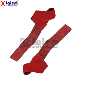 Meilleur Logo Personnalisé Couleur Sports Haltérophilie Sangles De Levage En Cuir Robuste Gym Musculation Fitness Équipement D'entraînement LAIEM - Product Image 5