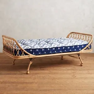 아름다운 등나무 싱글 침대